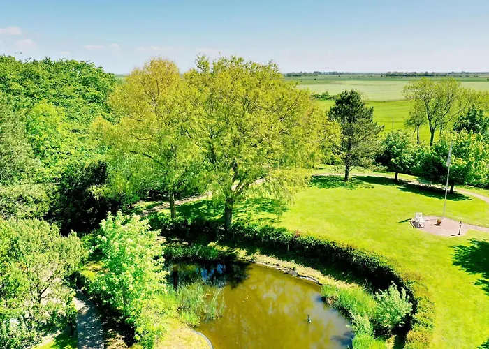 Sky & Homes Wattlaeufer I Nordsee-auszeit Im Reetdachanwesen Mit Parkgarten Appartement Böhl